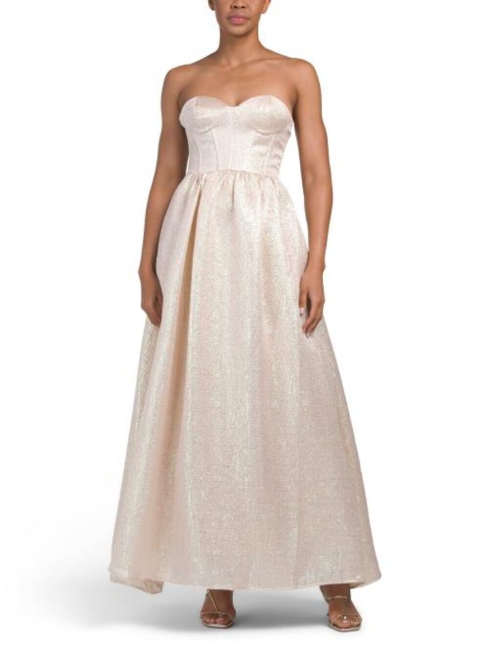 VIOLET WEEKEND Metallic Gown